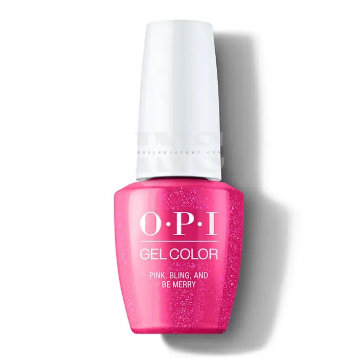 OPI Gel Color - Jewel Be Bold Holiday 2022 - Pink, Bling, and Be Merry GC HPP08 (D) - Image 2