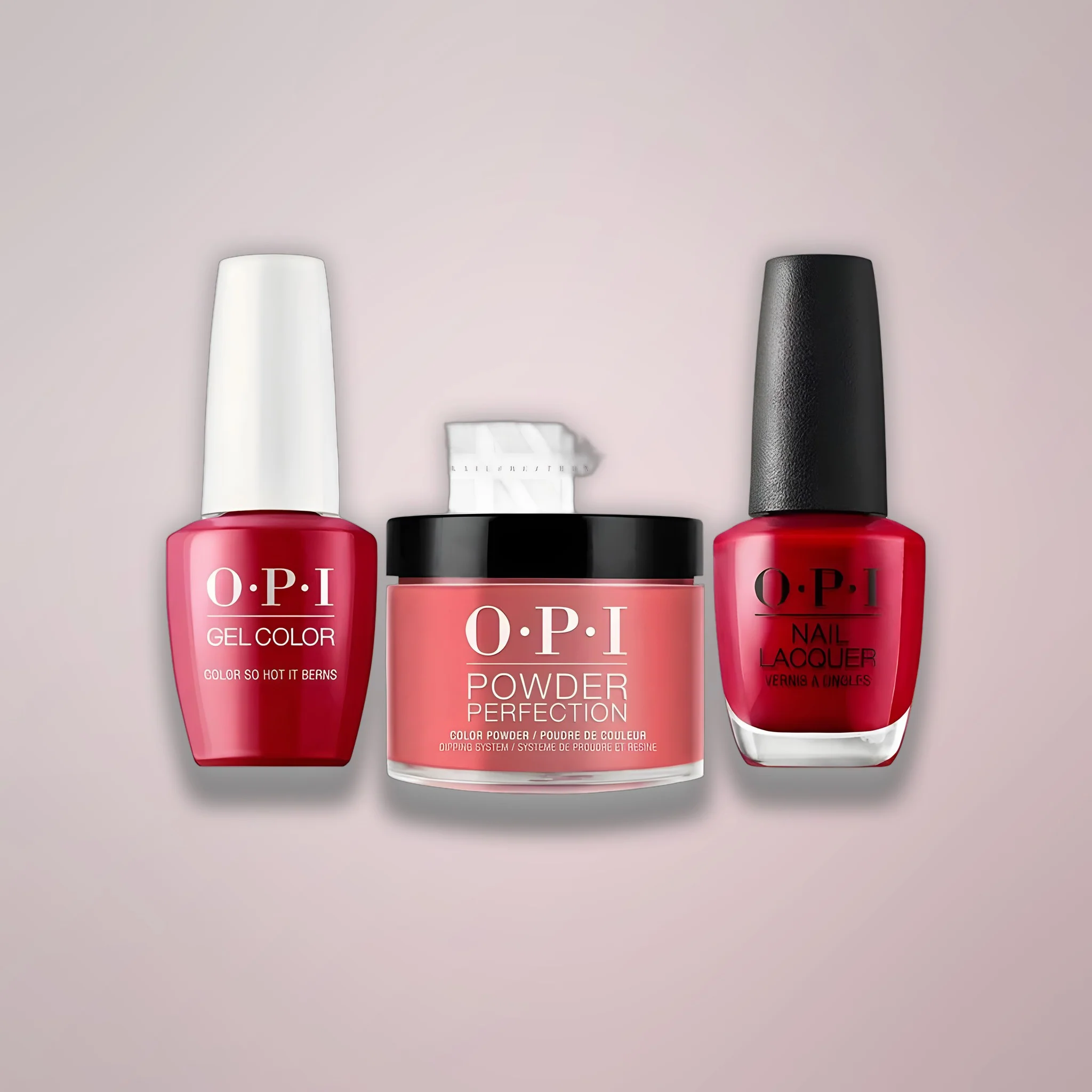 OPI Trio - Color So Hot It Berns Z13