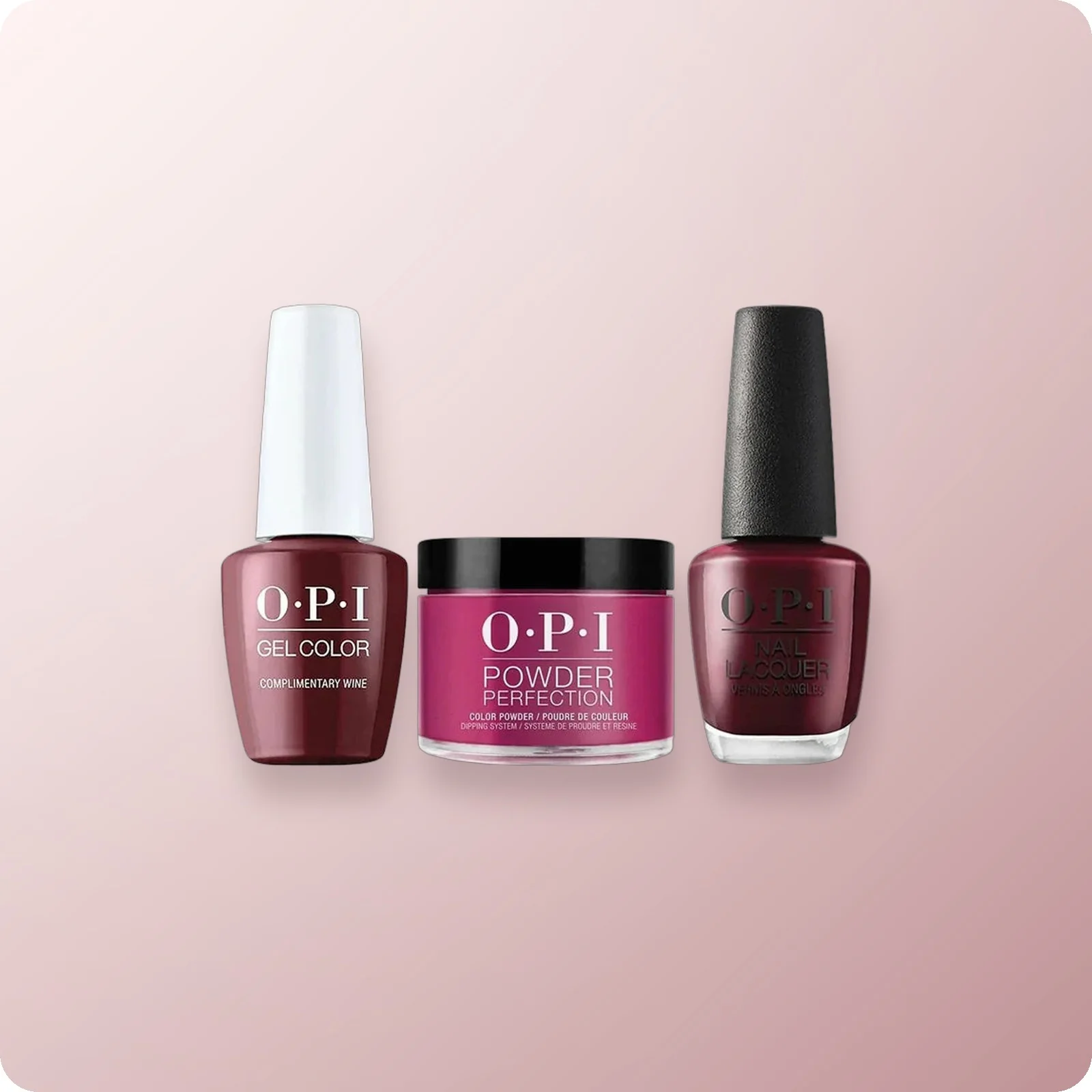 OPI Trio - Complimentary Wine DP MI12