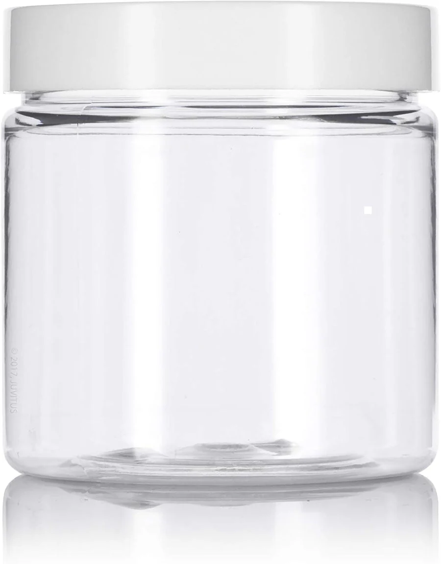 Plastic Jar with Lid 4 oz