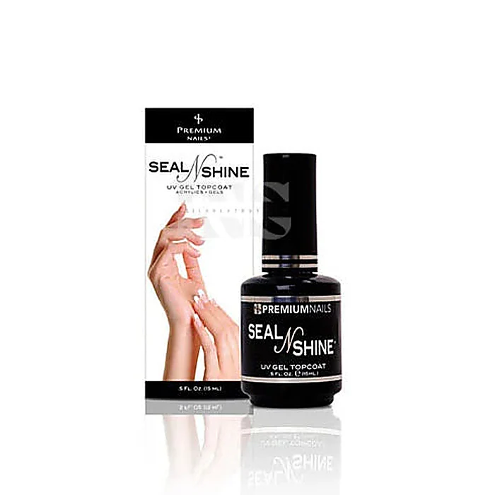 PREMIUM Seal-N-Shine UV Gel Top Coat for Acrylic 0.5 oz - Image 2