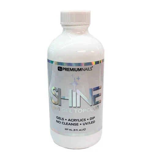 PREMIUM Shine 3 in 1 UV Gel Top Coat - 8 oz - Image 2