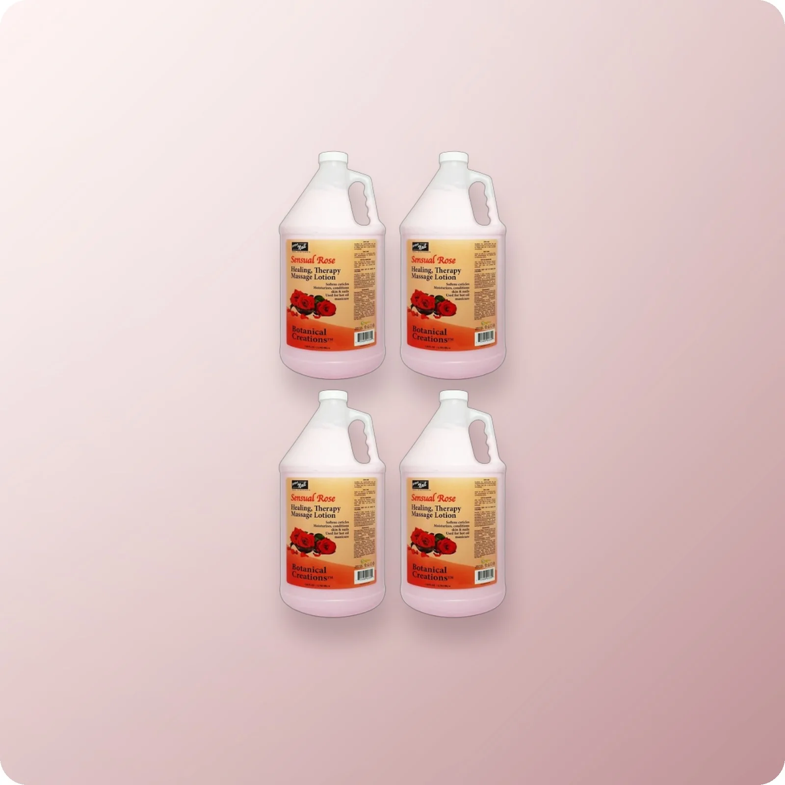 PRO NAIL Massage Lotion Sensual Rose Gallon 4/Box