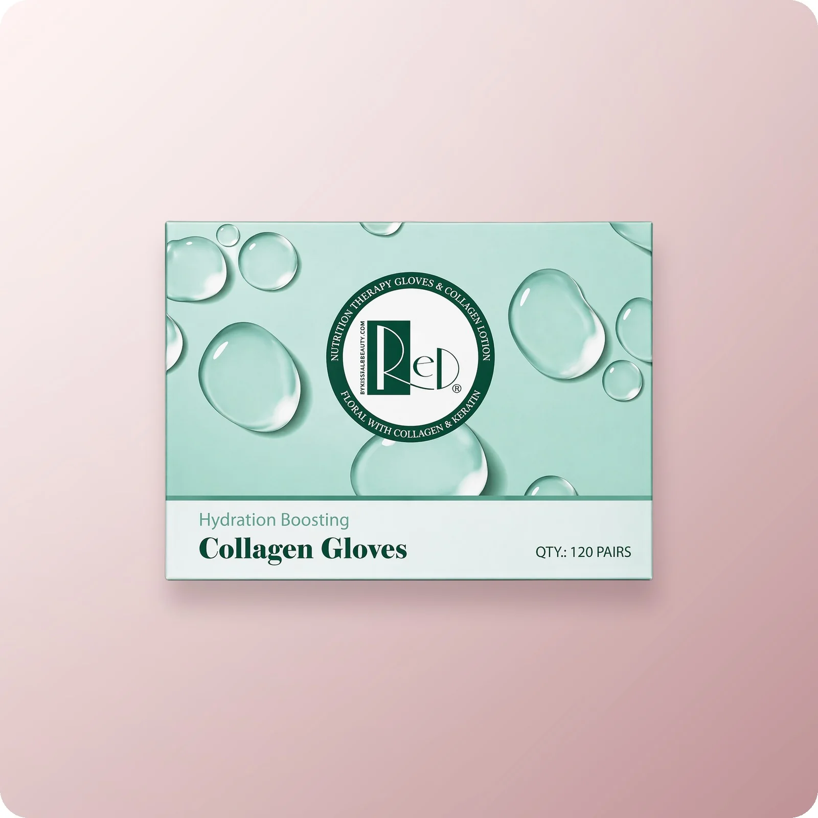 Red Collagen Mask Gloves - 120/Box