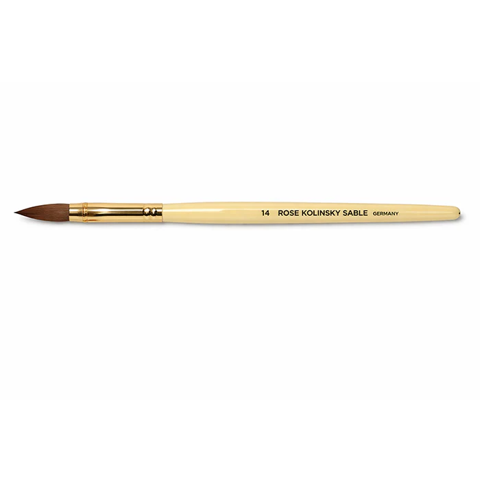 Rose Kolinsky Nail Brush #14 - Image 2