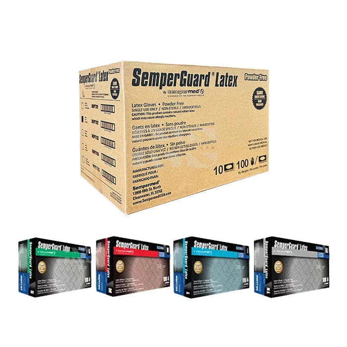 SEMPERGUARD Latex Gloves Small 10/Box - Image 3