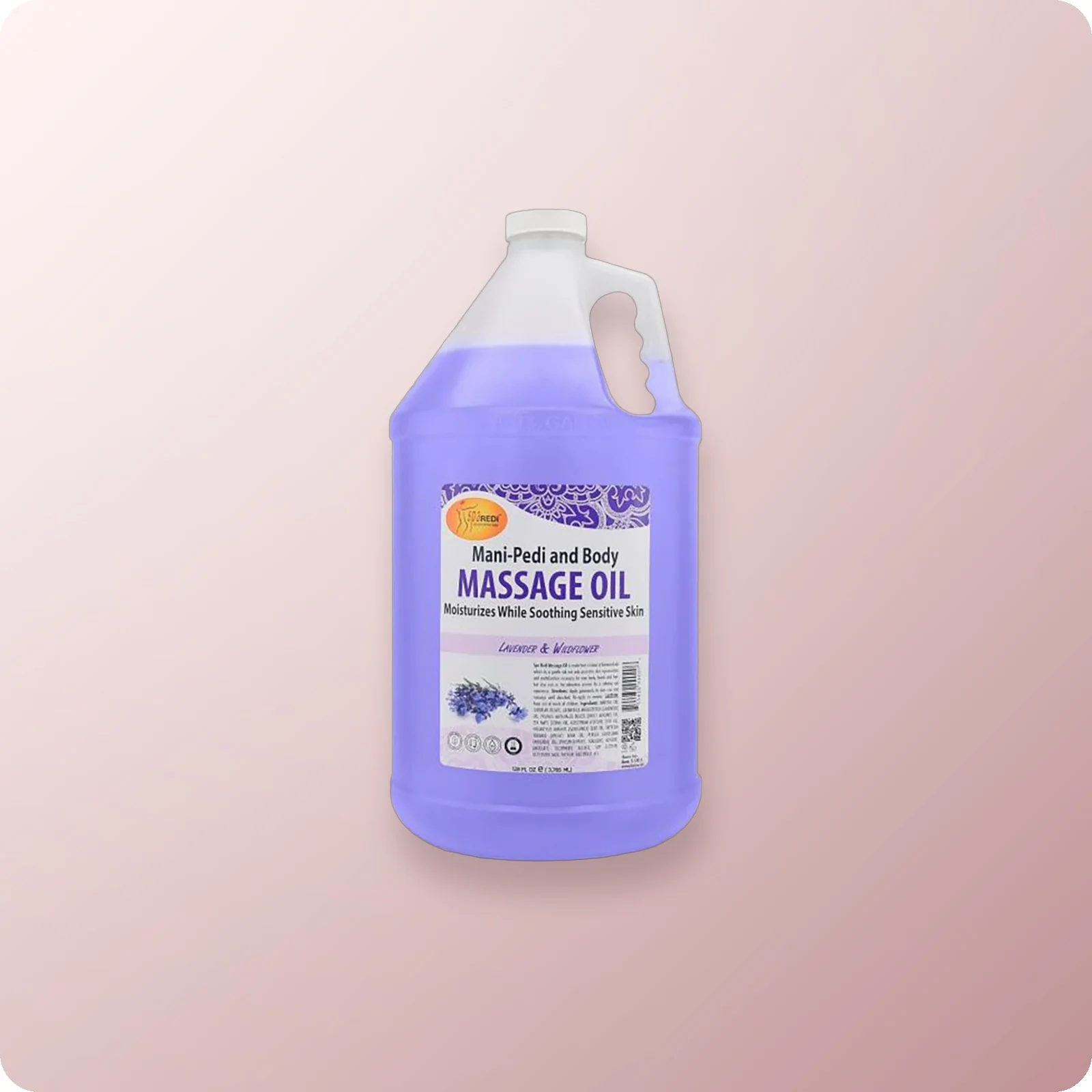 SPA REDI Massage Oil Lavender & Wildflower Gallon 4/Box