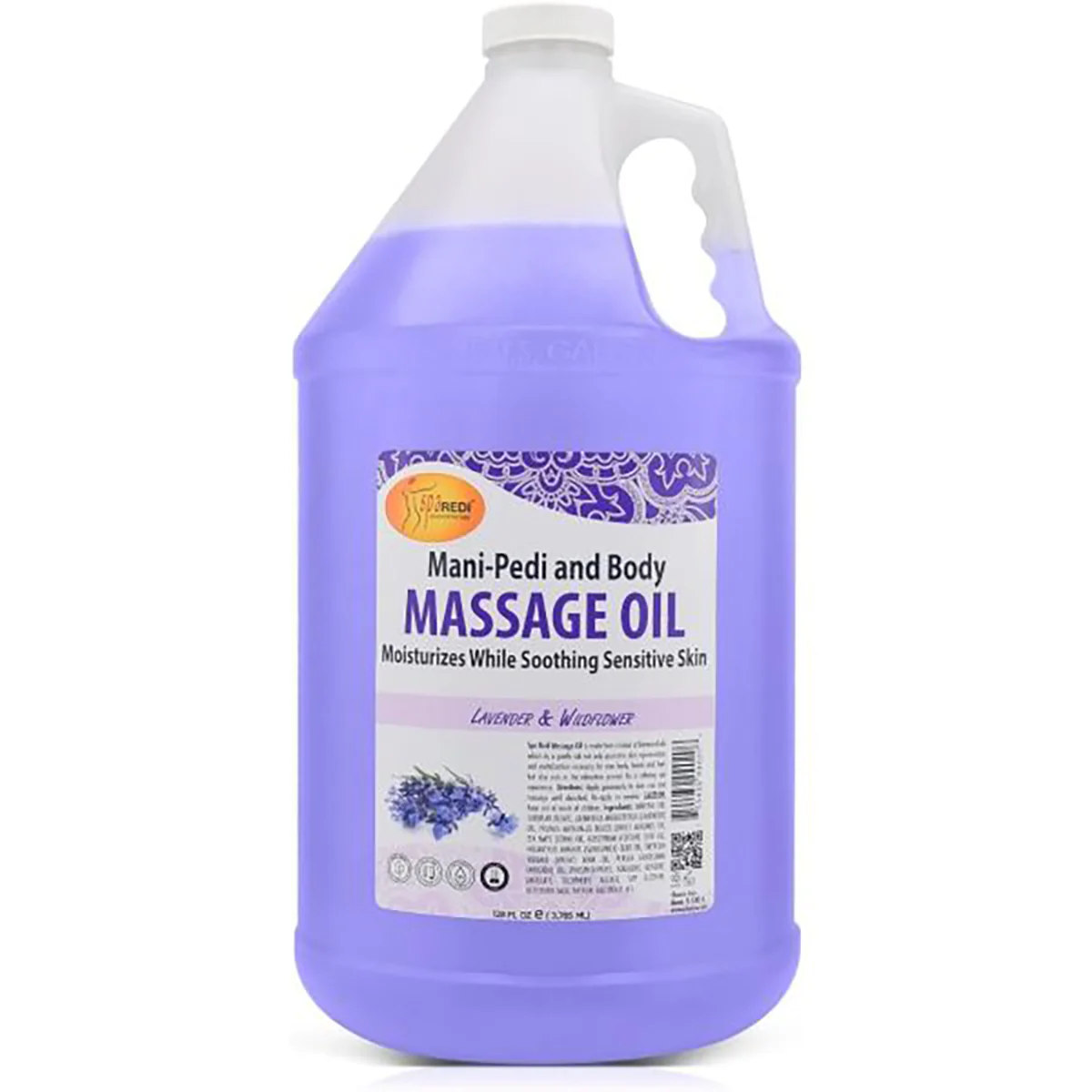 SPA REDI Massage Oil Lavender & Wildflower Gallon 4/Box - Image 2