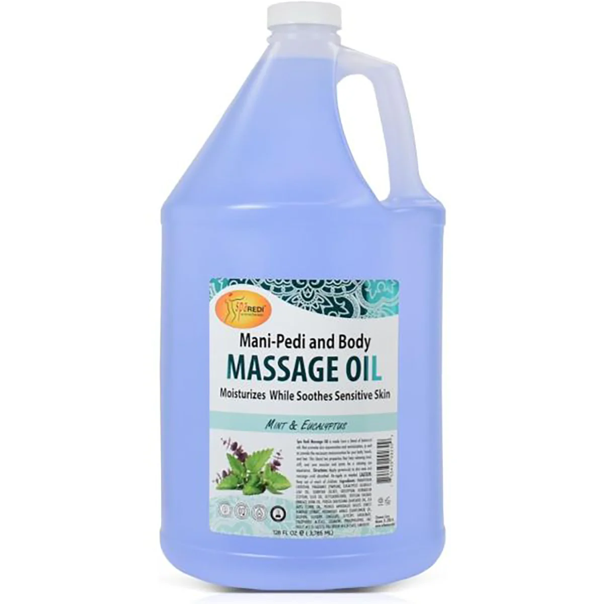 SPA REDI Massage Oil Mint & Eucalyptus Gallon - Image 2