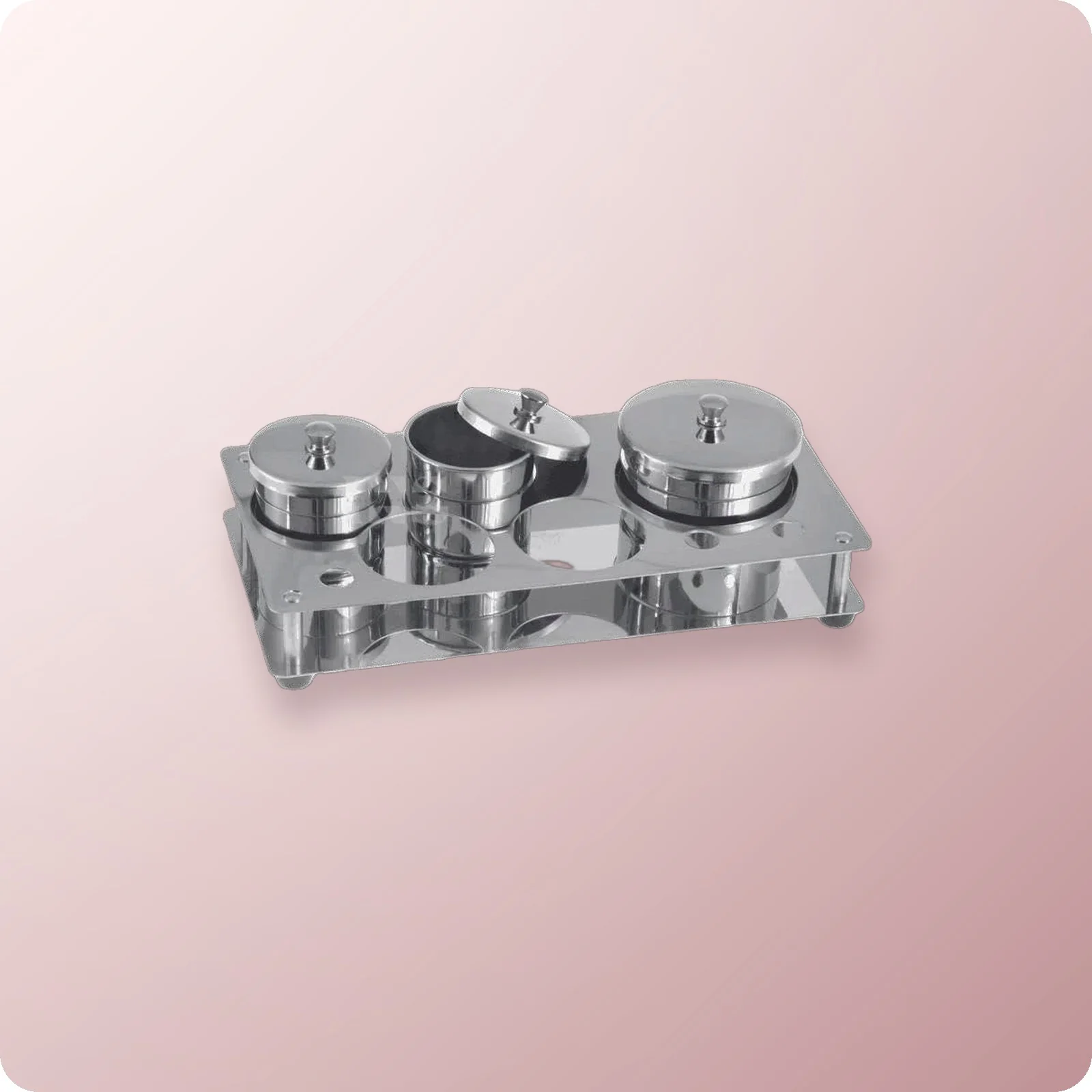 Stainless Steel Liquid & Powder Set (5 holes)