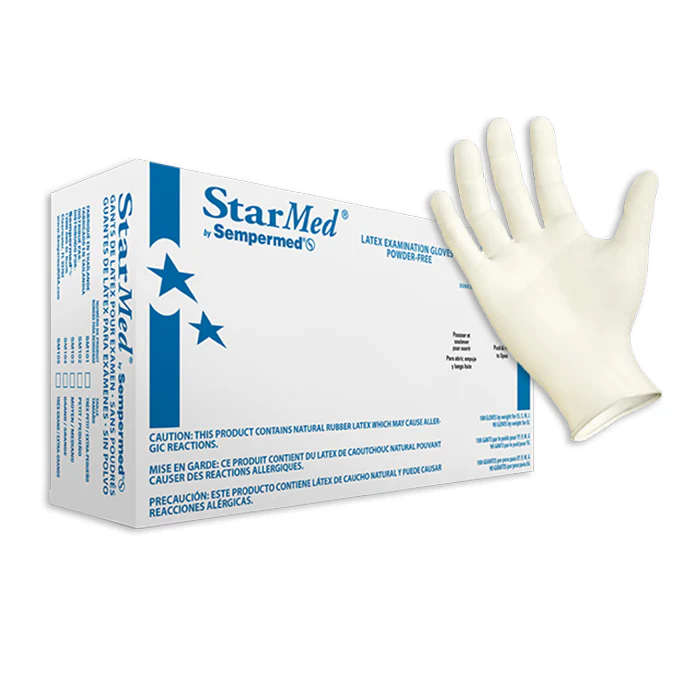 StarMed Latex Powder Free Gloves Small 10/Box - Image 2