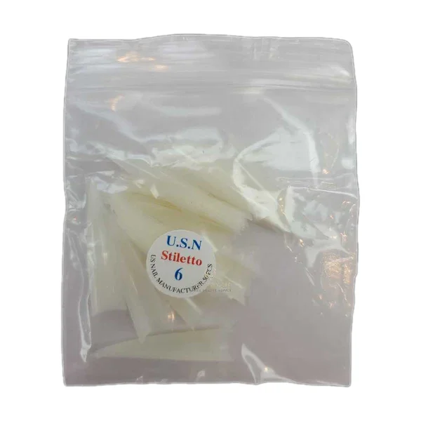 USN Tips Stiletto - Natural 10/pack - Image 6