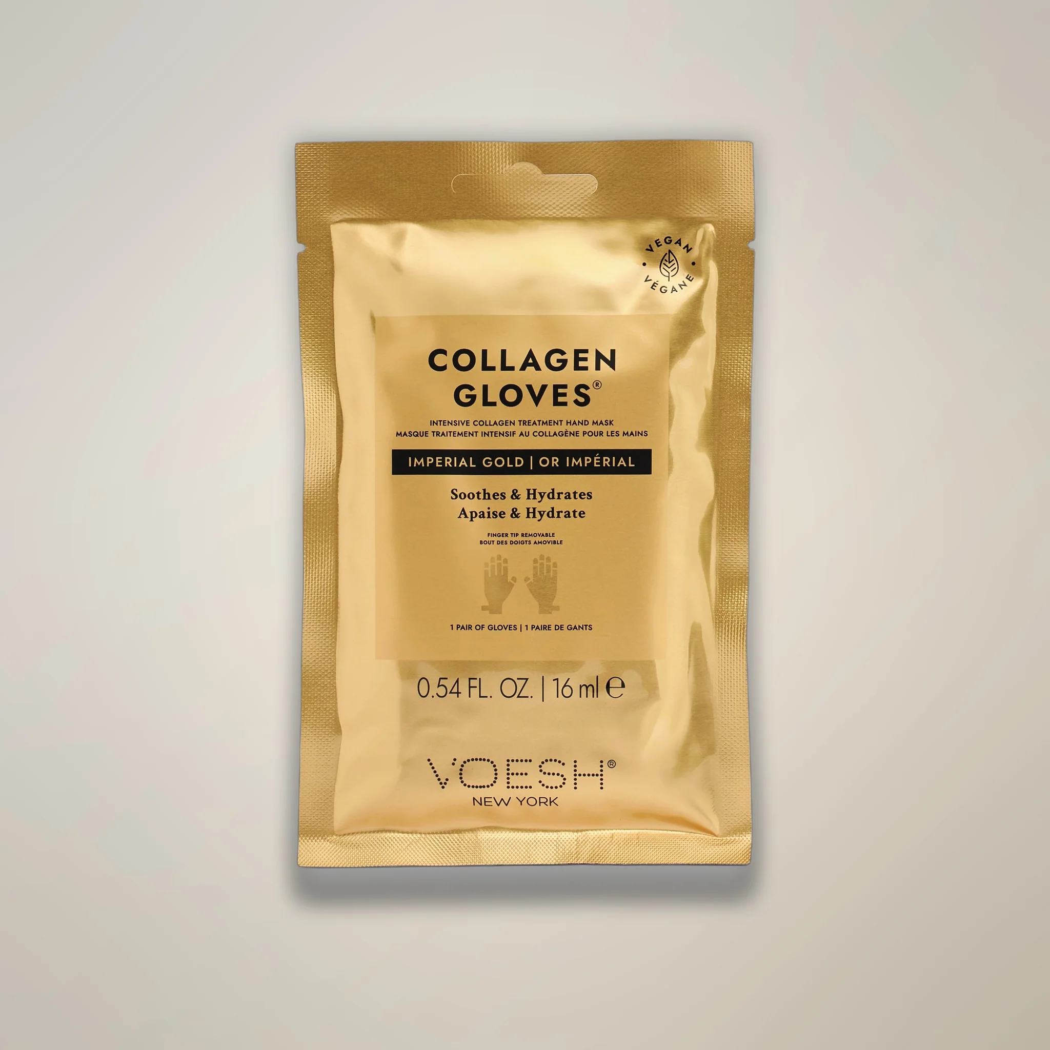 VOESH Collagen Mask Gloves - Imperial 24k Gold Single