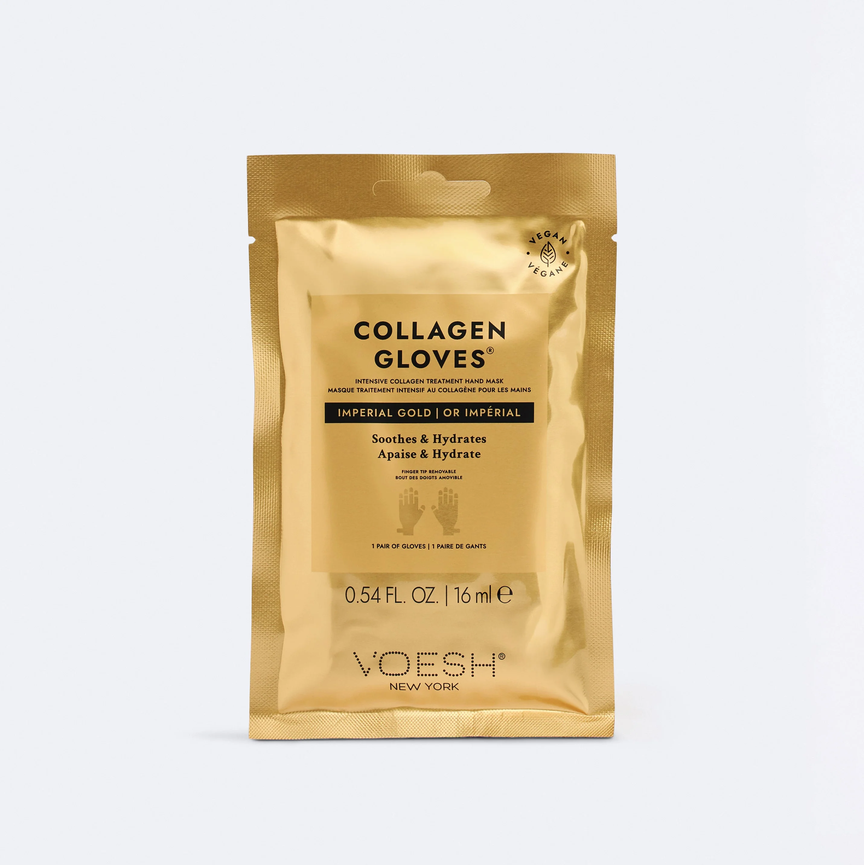 VOESH Collagen Mask Gloves - Imperial 24k Gold Single - Image 2