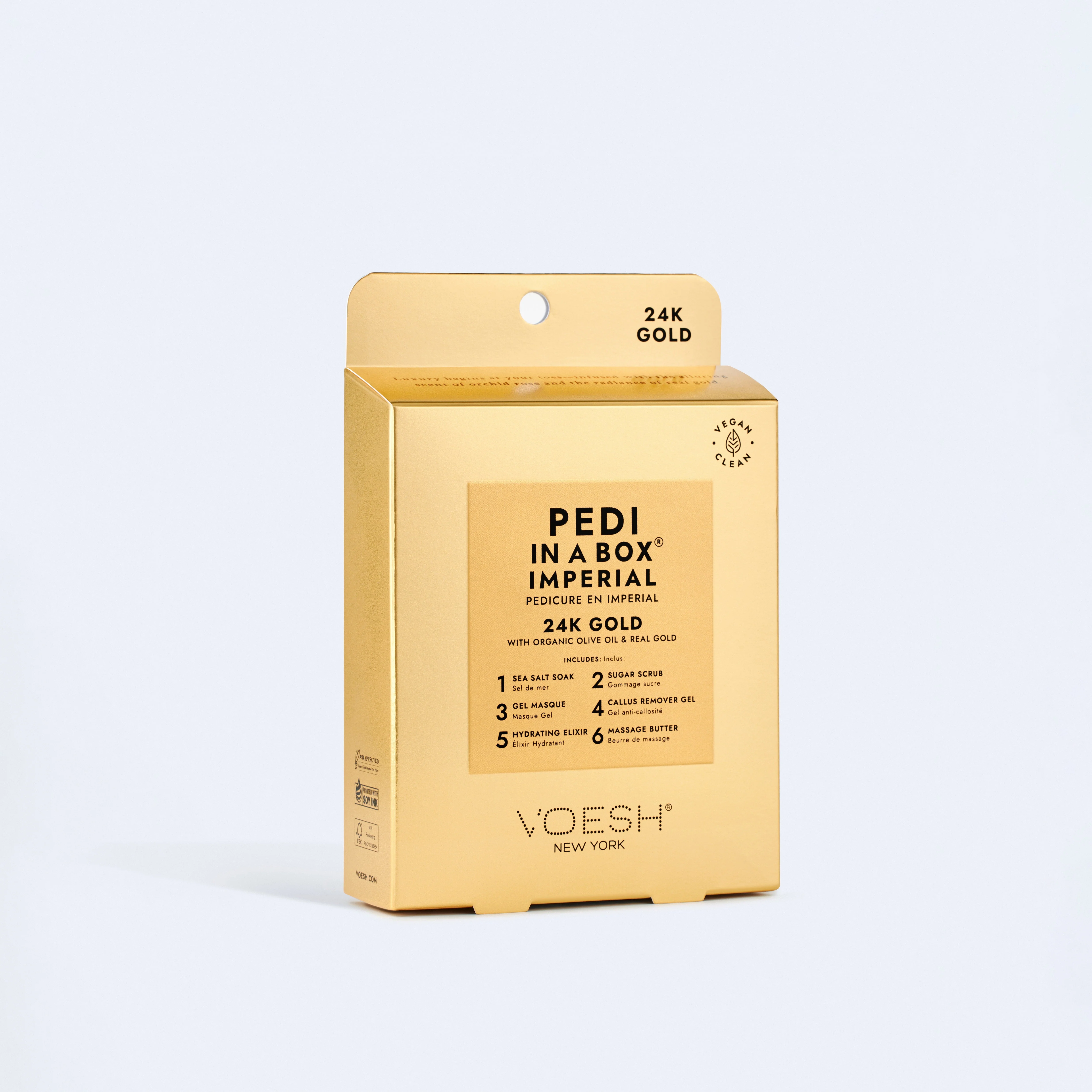 VOESH Pedi In A Box 6 Step - Imperial 24k Gold Single - Image 2