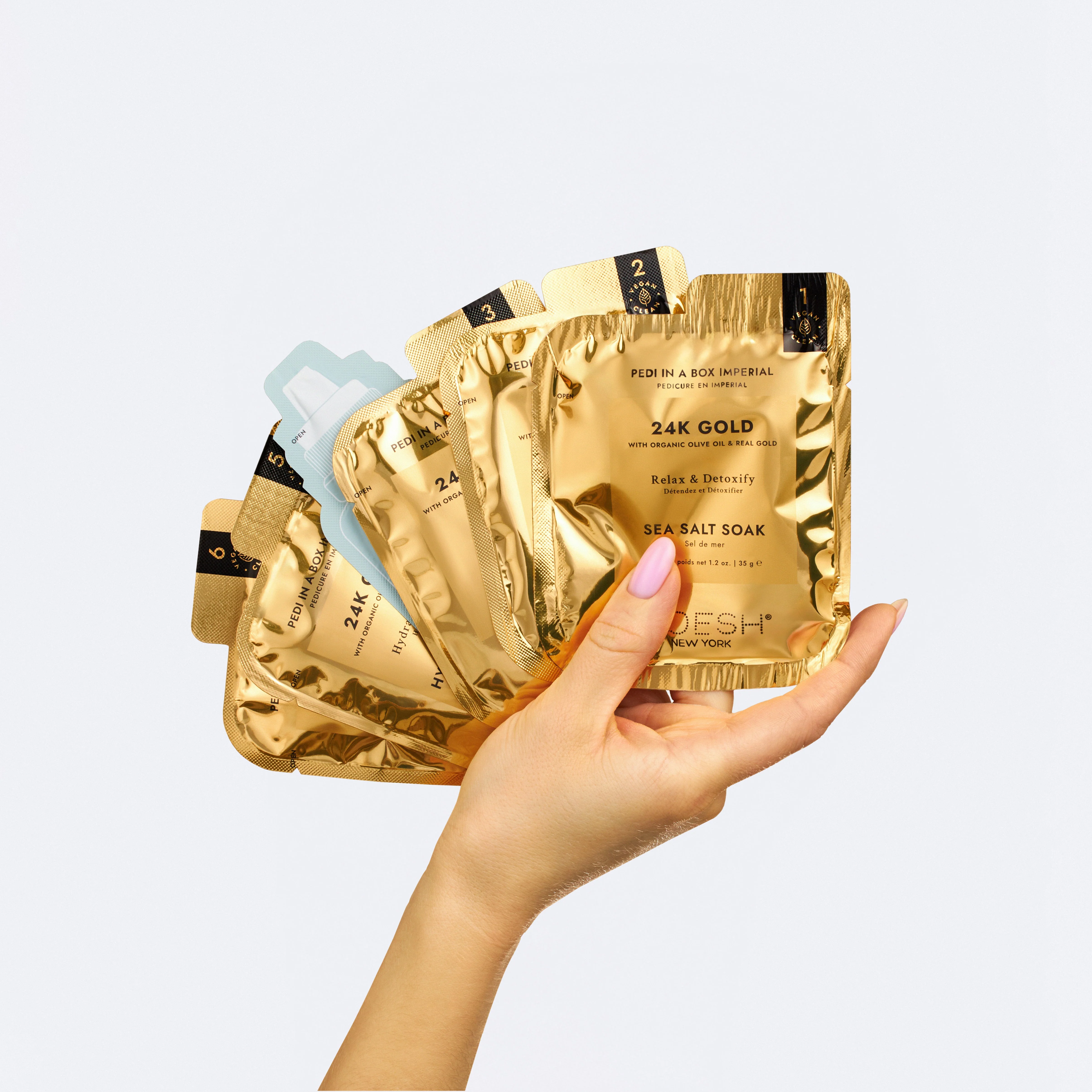 VOESH Pedi In A Box 6 Step - Imperial 24k Gold Single - Image 3